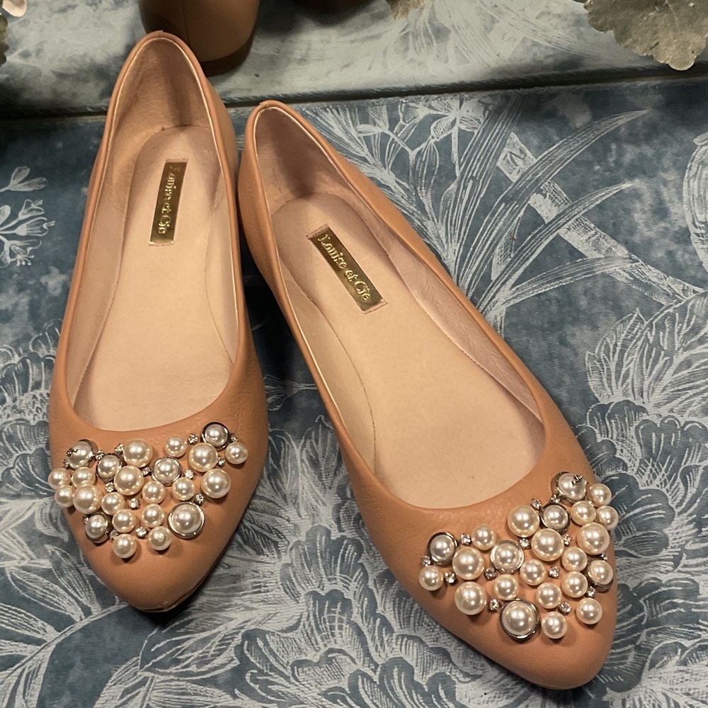 Louise et Cie Pearl Tan Flats